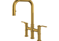 Perrin & Rowe U.4551HT-ULB-2 Armstrong Bridge Kitchen Faucet Edwardian Georgian, 1.8 gpm Flow Rate, Brass, Import