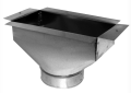 Southwark 928148 8" x 14" - 8" 26 Gauge Warm Air Funnel Style Floor Register Box