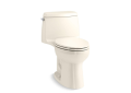 Kohler® 30810-96 30810 1-Piece Toilet, Santa Rosa™, Compact Elongated Bowl, 12 in Rough-In, 1.28 gpf, Biscuit