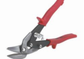 Malco® AV6 Aviation Snip, 0.062 to 0.06 in Cutting, 1-1/4 in L of Cut, Left/Offset Snip, Forged Steel Blade, Steel/Red Plastic Grip Handle