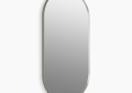 Kohler K-26051-BNL Essential 20" x 40" Capsule Framed Mirror - Brushed Nickel