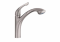 Hansgrohe 04076860 Allegro E Pull-Out Kitchen Faucet, 1.75 gpm Flow Rate, Swivel Spout, Steel Optik, 1 Handles, 1 Faucet Holes