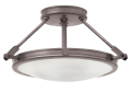 Hinkley® 3381AN Collier Modern Ceiling Light, (3) Lamps LED Lamp, 120 V, Antique Nickel Housing