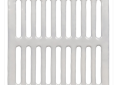 IPS 60500 AB&A 12 inch Square Cast Iron Floor Sink Half Grate