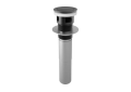 Brizo® RP81628BL Pushbutton Activated Pop-Up Drain Assembly, Matte Black, Brass Drain