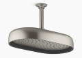 Kohler K-26294-BN Statement(R) Oblong 14" Single-Function Rainhead, 2.5 GPM - Vibrant Brushed Nickel