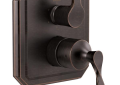 Brizo® T75P630-RB Pressure Balance Valve With Integrated 6-Function Diverter Trim, 5 gpm Valve, Venetian Bronze