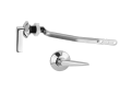 Jaclo® 947-SB Contemporary/Modern Toilet Tank Trip Lever, 7-3/8 in L Arm, Solid Brass, Satin Brass, Domestic