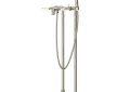 Rohl® AKIT2202NLMPN Lombardia Modern Low Level Single Tub Filler, 1.8 gpm Flow Rate, Polished Nickel