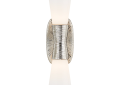 Visual Comfort KW2047PN-WG Kelly Wearstler Utopia 2 Light 5 inch Polished Nickel Bath Sconce Wall Light, Kelly Wearstler, Small, Double, White Glass