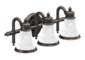 Moen® YB9863ORB 3-Globe Bath Light, Weymouth™, 120 VAC, Oil Rubbed Bronze, Import