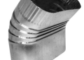 Southwark 115-8 8" 26 Gauge Warm Air 45 Degree Vertical Oval Elbow
