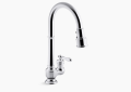Kohler K-99260-CP Artifacts Single Handle Kitchen Faucet with Pull-Down Spout - Polished Chrome