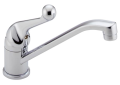 DELTA® 101LF-WF Classic Kitchen Faucet, 1.8 gpm Flow Rate, Swivel Spout, Polished Chrome, 1 Handles, Domestic