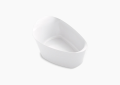 Kohler K-8331-0 Veil(TM) 65-7/16" x 36-7/16" Freestanding Bath with Center Toe-Tap Drain - White