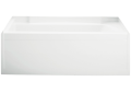 Sterling 71151110-0 60 inch x 32 inch x 20 inch Accord Series Bath Tub with Left-Hand Drain - White
