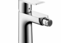 Hansgrohe 31280001 Metris E Bidet Faucet, 2.2 gpm, 4-3/8 in H Spout, 1 Handle, Pop-Up Drain, Polished Chrome, Import