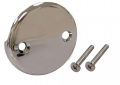 Jones Stephens T05013 Waste and Overflow Face Plate with Screws - Polished Chrome