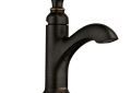 Moen® 84535BRB Hilliard Single Hole Bathroom Faucet, 1.2 gpm Flow Rate, 1 Handles, Push Down Drain, 1/3 Faucet Holes, Mediterranean Bronze