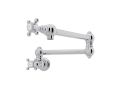 ROHL A1451XMPN-2 Wall Mount Swing Arm Pot Filler - Polished Chrome