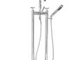 Sigma 1.0048520T.26 Contemporary Floor Mount Tub Filler with Nova II Handle - Polished Chrome