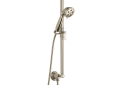 Brizo® 88761-PN Rook™ Hand Shower, 3 in Dia 3 Shower Head, 2 gpm Flow Rate, 60 to 82 in L Hose, 1/2-14 NPSM Connection, Polished Nickel, Import