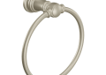 Moen® YB8486BN Towel Ring, Weymouth™, 6-1/2 in Ring, 3.15 in OAD x 7.27 in OAH, Brushed Nickel, Import