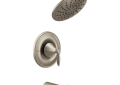 Moen® T2233EPBN Tub and Shower Trim, 1.75 gpm Shower, Brushed Nickel
