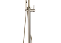Brizo® T70175-BN Odin™ Jason Wu Free Standing Tub Filler Trim, 2 gpm Flow Rate, Brushed Nickel, 1 Handles, Domestic