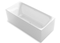 Sterling® 96136-0 Unwind™ Seamless Bathtub, Rectangular Shape, 66-15/16 in L x 29-1/2 in W, Center Toe-Tap Drain, White
