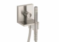 AXOR 10651821 Hand Shower Module Trim, Starck, 5 in Dia 1 Shower Head, 2 gpm, 49 in L Hose, Brushed Nickel