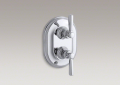 Kohler T10594-4-CP Stacked Thermostatic Trim, Lever Handle