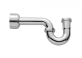 Jaclo 253-PN 1 1/2" P Trap with Round Box Escutcheon - Polished Nickel