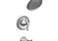 Moen® T2313 Tub and Shower Trim, 2.5 gpm Shower, Polished Chrome