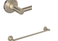 ROHL LO1/24STN Lombardia Wall Mount 24" Single Towel Bar - Satin Nickel