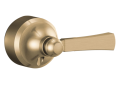 DELTA® H566CZ Dorval™ Handle Kit, For Use With Dorval™ Floor Mount Roman Tub Filler and Model T14256/T14456/T14256T14456 14 Series Tub and Shower Faucet Trim and Volume Wall Mount Tub Filler, Metal, Brilliance® Champagne Bronze