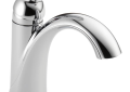 DELTA® 538-MPU-DST Lahara® Centerset Lavatory Faucet, Commercial, 1.2 gpm Flow Rate, 3-15/16 in H Spout, 1 Handles, Pop-Up Drain, 1/3 Faucet Holes, Polished Chrome, Function: Traditional