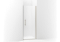 Sterling® 5699-33N-G03 5600 Headerless Swinging Pivot Shower Door, Tempered Glass, Frameless Nickel Frame, 31-1/2 to 33 in Opening Width, 5/16 in THK Glass