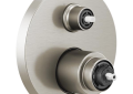 Brizo® T75P535-NKLHP Pressure Balance Valve With Integrated 3-Function Diverter Trim, 5 gpm Valve, Luxe Nickel