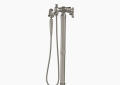 Kohler K-T72790-9M-BN Artifacts(R) Floor-Mount Bath Filler Trim with Handshower - Vibrant Brushed Nickel