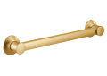 Moen® YG0324BG Flara™ Designer Grab Bar, 1-1/4 in Dia x 24 in L, Brushed Gold, Stainless Steel, Import