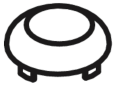 Kohler K-1024303-0 Circle Graphics Plug Button - White