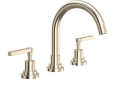 ROHL A2228LMSTN-2 Lombardia C-Spout Widespread Bathroom Faucet - Satin Nickel