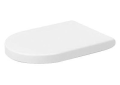 DURAVIT 0063390000 Removable Soft Close Toilet Seat, Elongated Bowl, Close Front Front, Plastic, White, Import