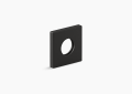 Kohler K-76335-BL Shower Arm Trim Kit, Square - Matte Black