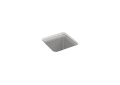 Kohler® 8223-CM4 Cairn® Bar Sink, Matte Gray, Squared Shape, 13-9/16 in L x 13-9/16 in W Bowl x 9-1/2 in D Bowl, 15-1/2 in L x 15-1/2 in W x 10-1/8 in D, Undermount Mounting, Neoroc® Composite