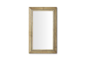 ROBERN CM2440W21068 24" Wood Mirrors with Metal Inlay - Weathered Oak Drift with Iron Black