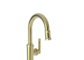 Newport Brass 3190-5223-03N Prep/Bar Pull Down Faucet - Uncoated Polished Brass
