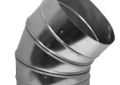 Southwark SP45-826 8" 26 Gauge Warm Air Spiral 45 Degree Elbow