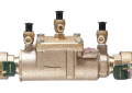 Watts 007M1-QT 0062306 1 inch Female Bronze Body Double Check Backflow Preventer with Quarter Turn Valves